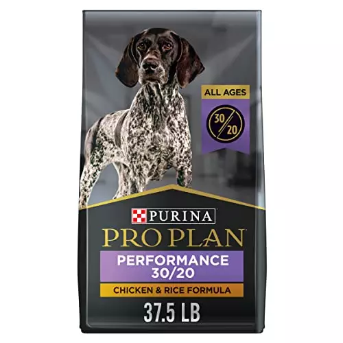Purina Pro Plan High Calorie, High Protein Dry Dog Food, 30/20 Chicken & Rice Formula – 37.5 lb. Bag