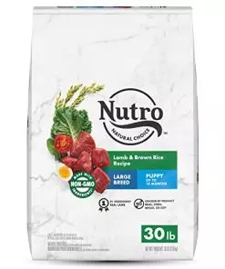 NUTRO NATURAL CHOICE Large Breed Puppy Dry Dog Food, Lamb & Brown Rice Recipe Dog Kibble, 30 lb. Bag