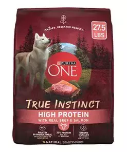 Purina ONE True Instinct High Protein Formula With Real Beef and Salmon Dry Dog Food – 27.5 Lb. Bag