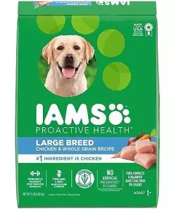 IAMS Adult High Protein Large Breed Dry Dog Food with Real Chicken, 15 lb. Bag