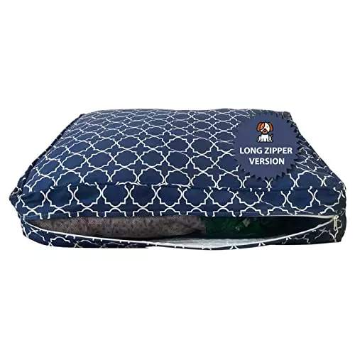 Molly Mutt Medium to Large Dog Bed Cover- Romeo & Juliet Print – Measures 27”X36”X5’’ – 100% Cotton – Durable – Breathable – Sustainable – Machine Washable Dog Bed Cover (Dd35Ab)