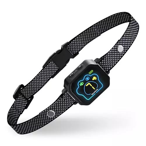 Bark Collar for Small Dogs 5-15lbs – No Shock Small Dog Bark Collar – Rechargeable Smart Anti Barking Collar with Beep Vibration Mode – Waterproof Anti Bark Collar with 7 Sensitivity Levels