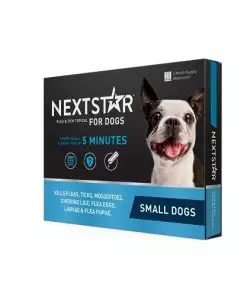 NEXTSTAR Flea and Tick Prevention for Dogs, Repellent, Treatment, and Control, Fast Acting Waterproof Topical Drops for Small Dogs and Puppies, 3 Monthly Doses