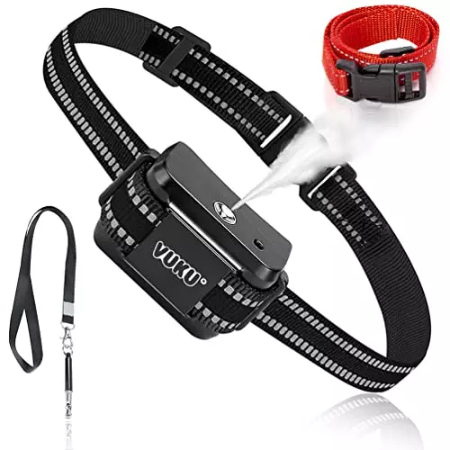 Spray Citronella Bark Collar with 2 Adjustable Spray Level, Dog Collar for Small Medium Large Dogs, No Shock Humane Safer Rechargeable Anti Barking Collar for Dogs