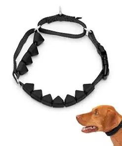 PetSafe Soft Point Training Collar – Helps Stop Pulling – Safer Than Prong or Choke Collars – Teaches Better Leash Manners – No Pull Training Collar with Rubber Points for Dogs – Medium, Black