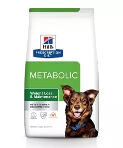 Hill’s Prescription Diet Metabolic Weight Management Chicken Flavor Dry Dog Food, Veterinary Diet, 27.5 lb. Bag