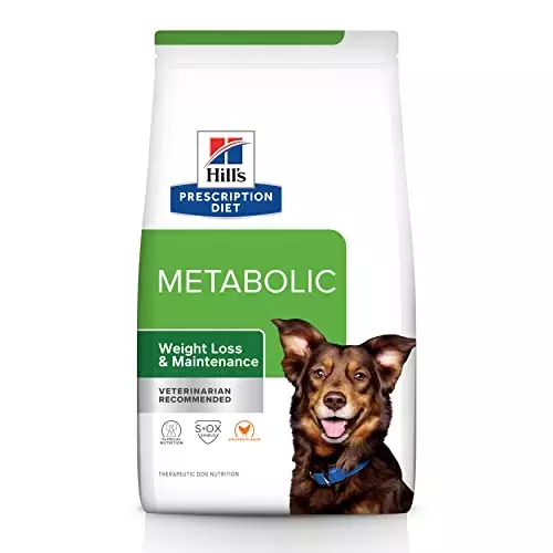 Hill’s Prescription Diet Metabolic Weight Management Chicken Flavor Dry Dog Food, Veterinary Diet, 27.5 lb. Bag