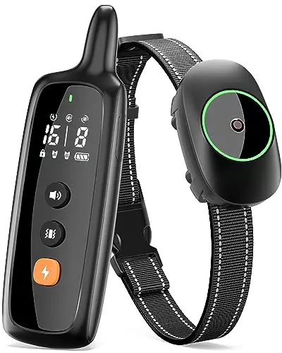 Dog Shock Collar, 3 Modes Electric Dog Training Collar with Remote Waterproof, Rechargeable E-Collar for Small Medium Large Dogs (5-120 LBS)