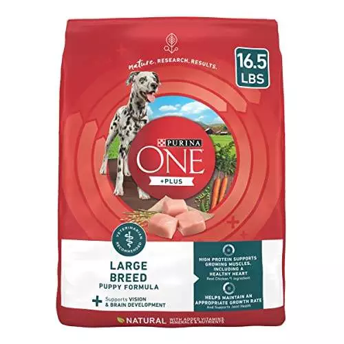 Purina ONE Plus Large Breed Puppy Food Dry Formula – 16.5 lb. Bag