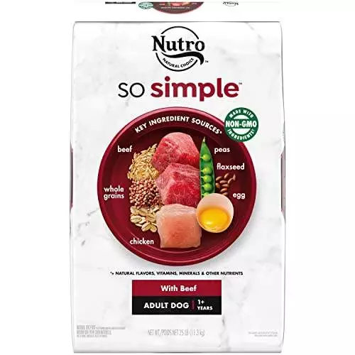 Nutro Dry Dog Food NUTRO SO Simple with Beef Adult Dog Food, 25 lb.