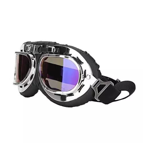 Dog Sunglasses, Impact Resistant Dog Goggles with Extra Large Lens with Elastic Strap #4