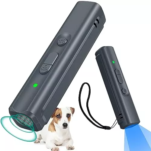 YYLUUT Anti Bark Device for Dogs,Ultrasonic Dog Bark Deterrent Devices,Dog Training & Behavior Aids,Portable Mini 365nm UV Detector for Dog/Cat Urine/Cat Moss