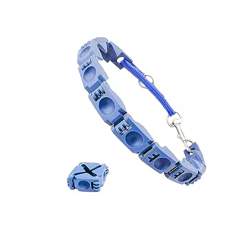1TO3GO【Upgrade】 Adjustable Dog Training Collar with 4 Extra Links for Medium, Large and X-Large Dogs (Improved o-Ring)