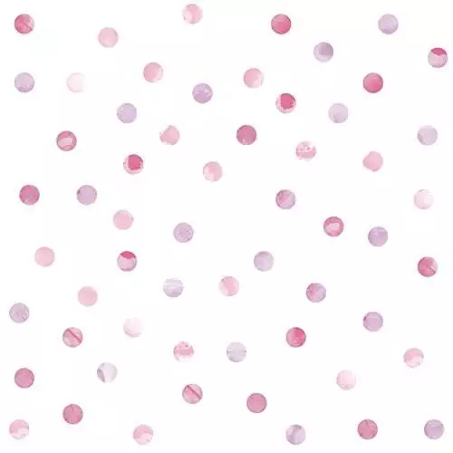 Wall Pops DWPK2466 Watercolor Dots Wall Art Kit, Pink 59 Count (Pack of 1)