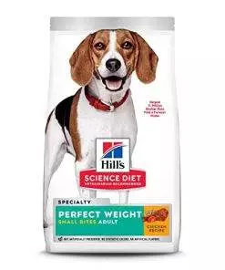 Hill’s Science Diet Adult Perfect Weight Small Bites Dry Dog Food, Chicken Recipe, 25 lb. Bag