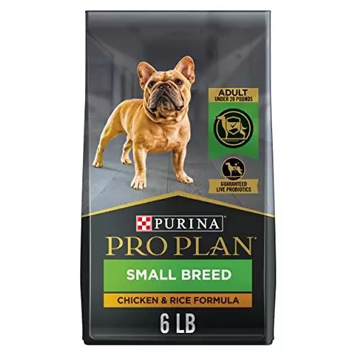 Purina Pro Plan High Protein Small Breed Dog Food, Chicken & Rice Formula – 6 lb. Bag