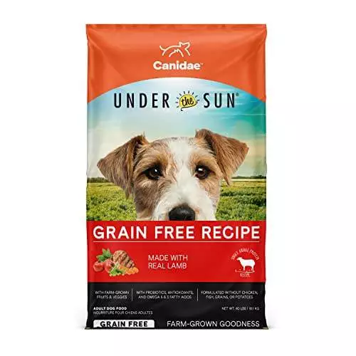 CANIDAE Under The Sun Grain Free Recipe Made with Real Lamb Dog Dry 40 lbs.