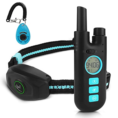 Bark Collar – Automatic Bark and Dog Training Collar Combo | with Remote, Control Range 1300ft, with 3 Training Modes and 99 Adjustable Levels Dog Collars, Suitable for Puppies from 9-26 lbs