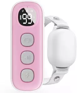 Saulcy Dog Training Collar – Shock Collar with 1000Ft Remote, Rechargeable IPX7 Waterproof Ecollar Dog Training Collar, Electric Collar for Small Medium Large Dog(Cute Pink)