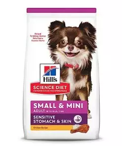 Hill’s Science Diet Dry Dog Food, Adult, Small & Mini Breeds, Sensitive Stomach & Skin, Chicken Recipe, 4 lb. Bag