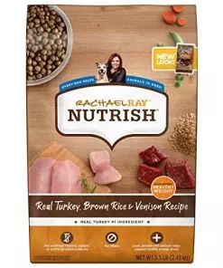 Rachael Ray Nutrish Dry Dog Food, Turkey, Brown Rice & Venison Recipe for Weight Management, 5.5 Pound Bag