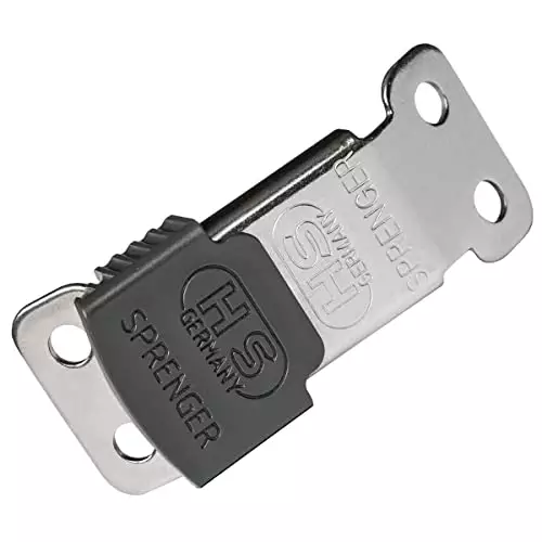 Herm Sprenger ClicLock Fastener Stainless Steel Buckle for Prong Dog Training Collar & Quick Release with Easy Buckle for Small Medium Large Dogs (4.0mm)