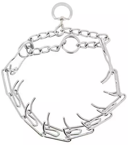 Choker Prong/Pinch/Spike Chain Collar 20″ for Dogs up to 250 Lbs