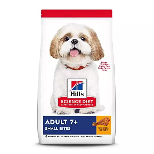 Hill’s Science Diet Dry Dog Food, Adult 7+ for Senior Dogs, Small Bites, Chicken Meal, Barley & Brown Rice Recipe, 33 lb. Bag