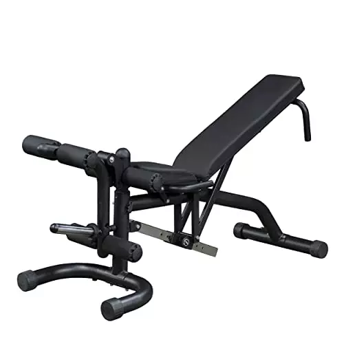 Body-Solid Multiple Angles Adjustable Weight Bench for Home & Commercial Gym (FID46) – Flat, Incline & Decline Bench for Workout Strength Training – Black