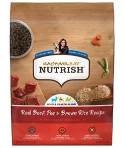 Rachael Ray Nutrish Premium Natural Dry Dog Food, Real Beef, Pea, & Brown Rice Recipe, 6 Pound Bag (Packaging May Vary)