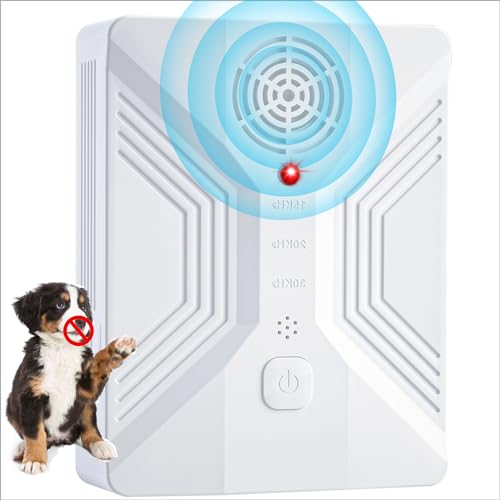 Anti Bark Device for Dogs, Automatic Sensing No Bark Bird Box for Dogs, Sonic Bark Deterrents, 4 Frequency Ultrasonic Barking Control Devices Rechargeable Sonic Sound Silencer Safe for Human & Dogs