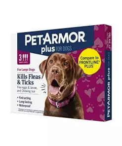 PetArmor Plus Flea and Tick Prevention for Dogs, Dog Flea and Tick Treatment, Waterproof Topical, Fast Acting, Large Dogs (45-88 lbs), 3 Doses