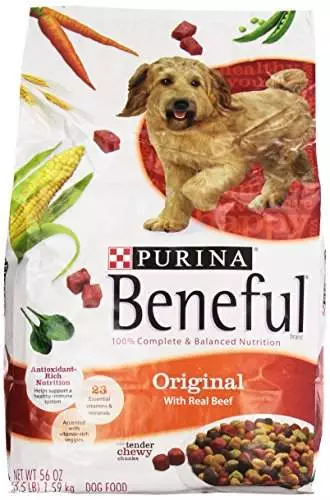 Purina Beneful Dry Dog Food, Original With Real Beef, 3.5 Lb Bag