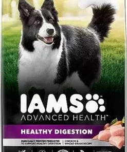 IAMS Advanced Health Adult Healthy Digestion Dry Dog Food with Real Chicken, 27 lb. Bag