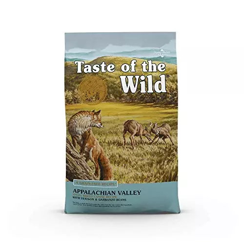 Taste of the Wild Grain Free High Protein Real Meat Recipe Appalachian Valley Premium Dry Dog Food,Venison,5 pounds