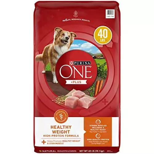 Purina ONE Plus Healthy Weight High-Protein Dog Food Dry Formula – 40 lb. Bag