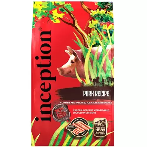 Inception® Dry Dog Meat First Food Pork Recipe – Complete and Balanced Dog Food – Legume Free Meat First Dry Dog Food – 27 lb. Bag