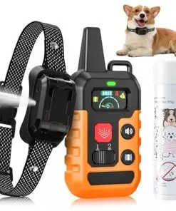 Citronella Dog Collar, Spray Dog Collar, with Buzzer/Vibration/Spray Mode & 6 Adjustable Sensitivities Waterproof Spray Bark Collar, Suitable for Small, Medium & Large Dogs