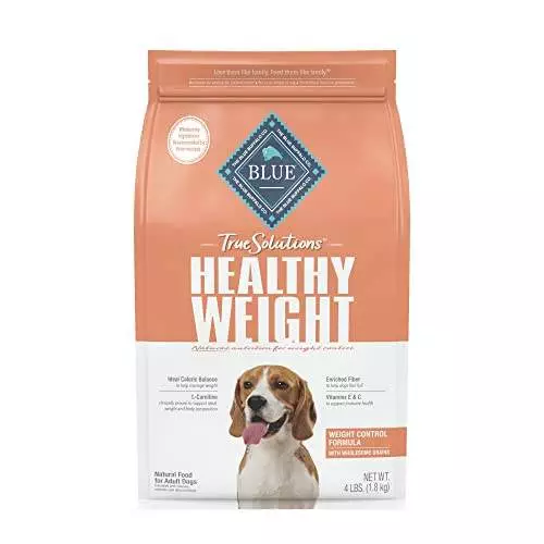 Blue Buffalo True Solutions Healthy Weight Natural Weight Control Adult Dry Dog Food, Chicken 4-lb