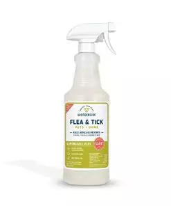 Wondercide – Flea, Tick & Mosquito Spray for Dogs, Cats, and Home – Flea and Tick Killer, Control, Prevention, Treatment – with Natural Essential Oils – Pet and Family Safe – Lemongrass 32 oz