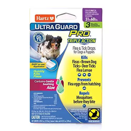 Hartz UltraGuard Pro Flea Tick Drops for Dogs 3160 lbs