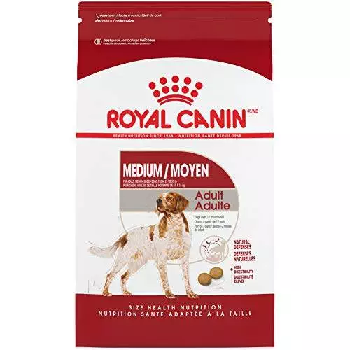 Royal Canin Medium Breed Adult Dry Dog Food, 30 lb bag