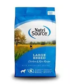 NutriSource Adult Dry Dog Food for Large Breeds, Chicken and Rice, 26LB