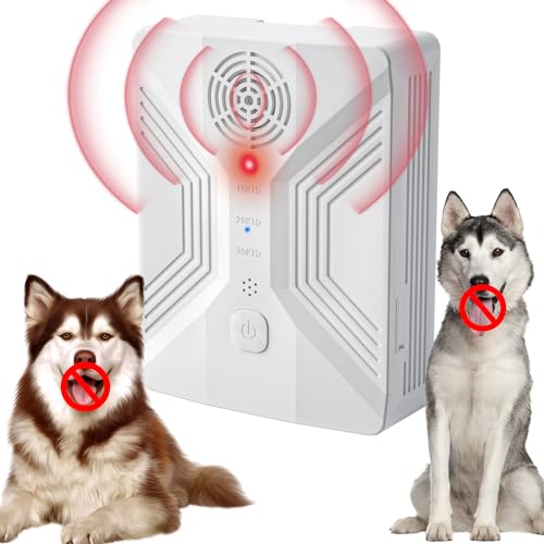 Anti Bark Device for Dogs,Dog Barking,Dog Bark Deterrent Devices,30 Ft,Anti-Barking Device,3 Frequency Ultrasonic Bark Deterrent,USB Charging,Suitable for Small,Medium and Large Dogs (Rectangular)