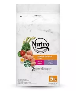 NUTRO NATURAL CHOICE Small Breed Senior Dry Dog Food, Chicken & Brown Rice Recipe Dog Kibble, 5 lb. Bag