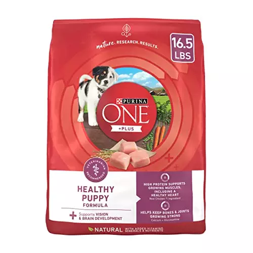 Purina ONE Plus Healthy Puppy Formula High Protein Natural Dry Puppy Food With added vitamins, Minerals And Nutrients – 16.5 lb. Bag