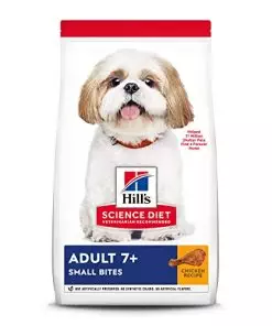 Hill’s Science Diet Dry Dog Food, Adult 7+ for Senior Dogs, Small Bites, Chicken Meal, Barley & Brown Rice Recipe, 5 lb. Bag