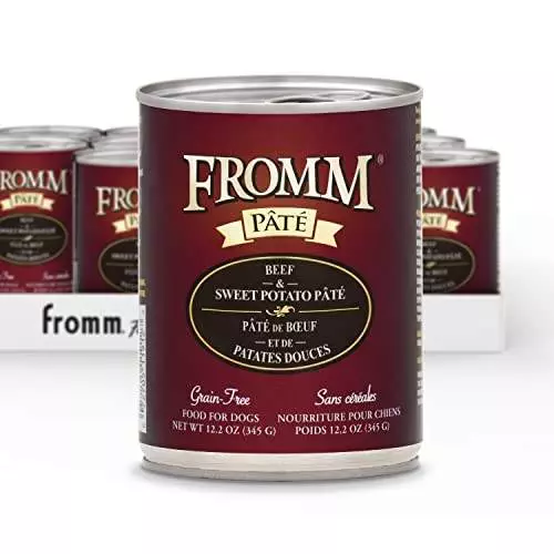 Fromm Beef & Sweet Potato Pate Dog Food – Premium Wet Dog Food – Beef Recipe – Case of 12 Cans