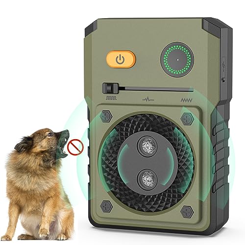 Anti Bark Device for Dogs, Dog Barking Deterrent Devices with 3 Modes, Rechargeable Anti Dog Barking Device Stop Dogs Barking 50FT Range, No Bark Device Safe for Indoors Outdoors Puppy Large Dogs