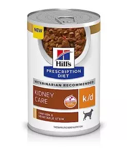 Hill’s Prescription Diet k/d Kidney Care Chicken & Vegetable Stew Wet Dog Food, Veterinary Diet, 12.5 oz. Cans, 12-Pack